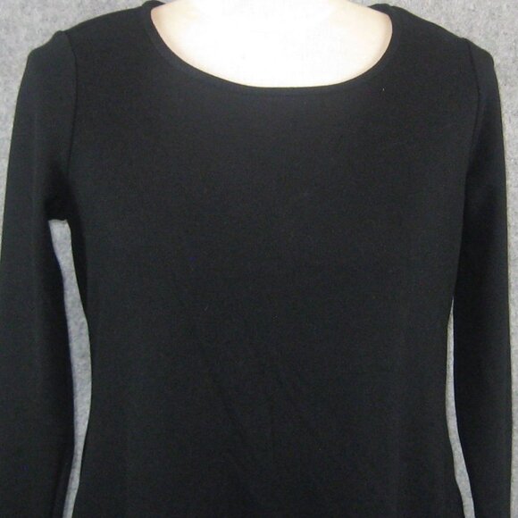 Attitudes by Renee Casa Cozy Crew Neck Tunic PXS Black NEW - Picture 3 of 7